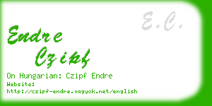 endre czipf business card